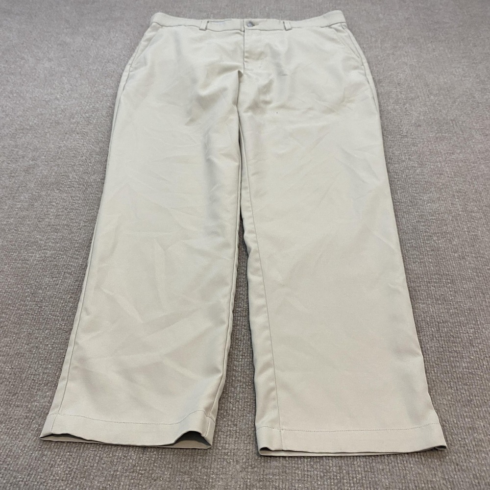Callaway Pants Mens 36x28‎ Hemmed Beige Chino Casual Golf Straight Travel